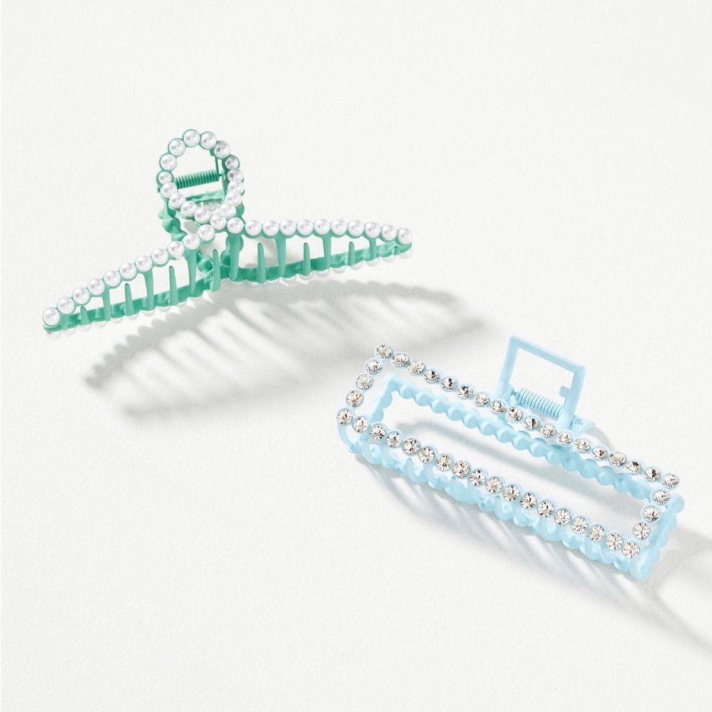 NWT Anthropologie Metal Hair Clips Set of 2